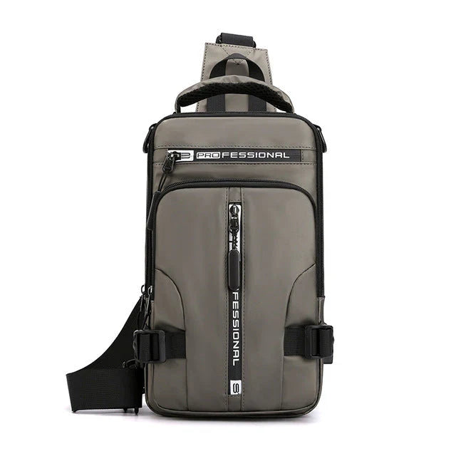 Stylish anti-theft commuter bag, water-resistant & secure for daily essentials & laptop.