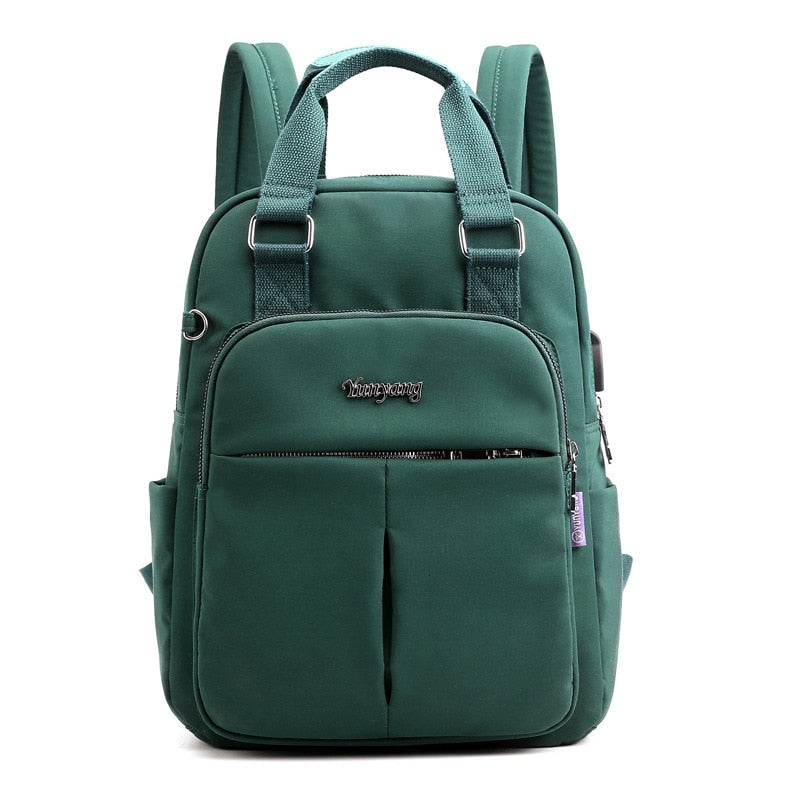 Comfortable unisex anti-theft backpack with padded straps & breathable back panel for daily wear.