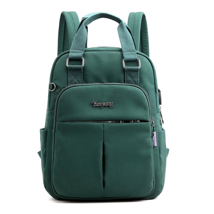 Comfortable unisex anti-theft backpack with padded straps & breathable back panel for daily wear.