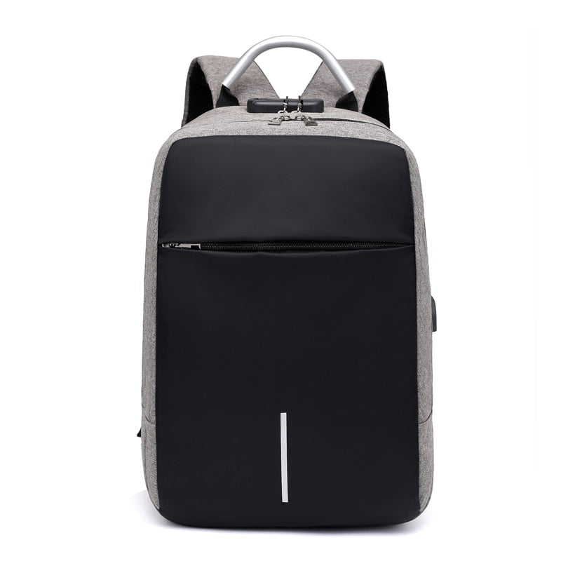 Versatile anti-theft laptop backpack with multiple compartments, USB charging, perfect for travel & school.