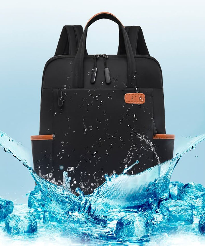 Unisex school & work anti-theft daypack, water-resistant for laptops & commuting essentials.