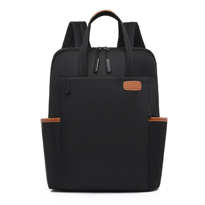 Water-resistant Oxford travel backpack, sleek anti-theft design for all-weather protection & style.