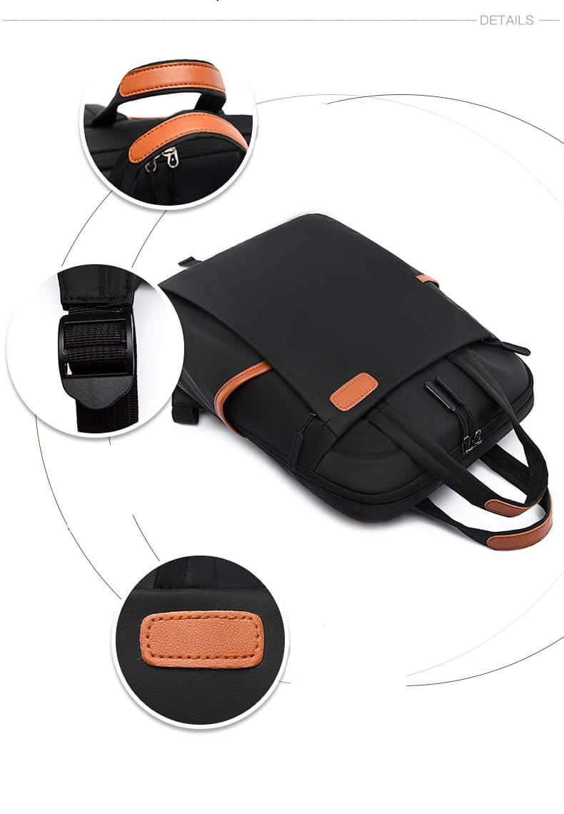 Durable Oxford water-resistant anti-theft travel backpack, perfect for men and women on the go.