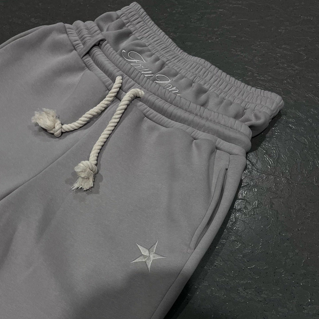 Men's relaxed fit baggy joggers in charcoal, ideal for casual joggers, athleisure, and comfortable streetwear outfits.