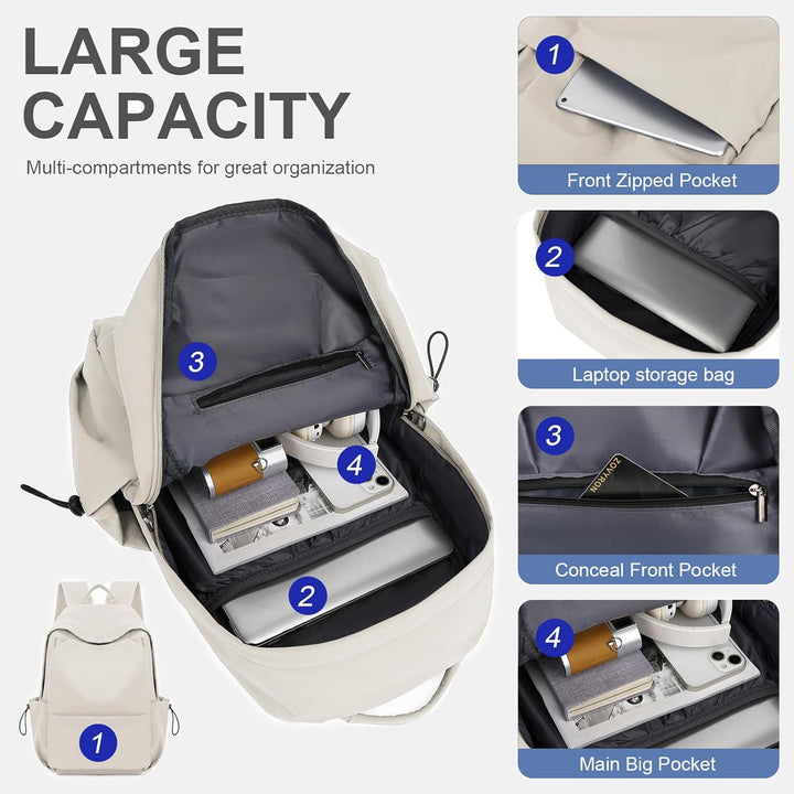 Durable black school backpack. Water-resistant, organized compartments, lightweight for students.