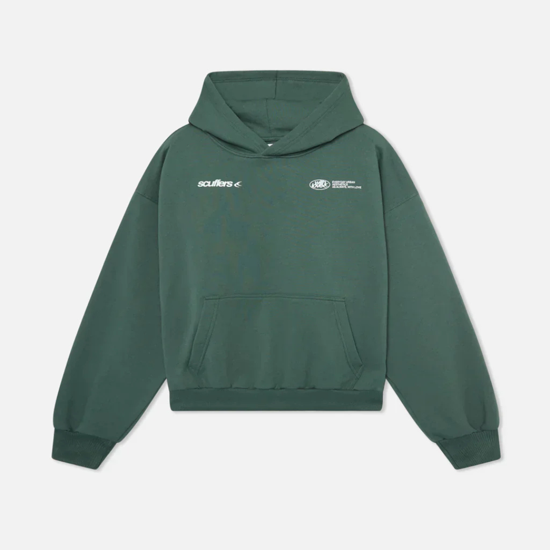 Inner fleece lining of a soft, classic unisex pullover hoodie, offering warmth & comfort.