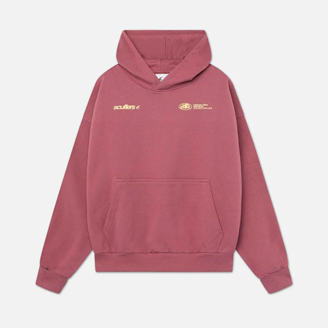 Group of friends wearing various colored unisex classic pullover hoodies, showcasing versatility.