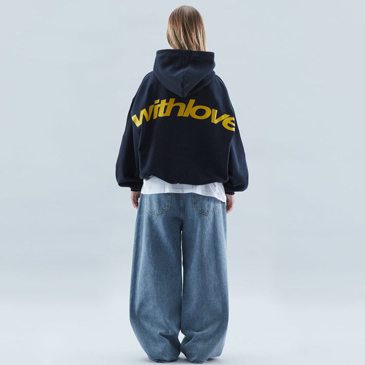 Front view of a versatile unisex pullover hoodie, perfect for streetwear or athletic wear.