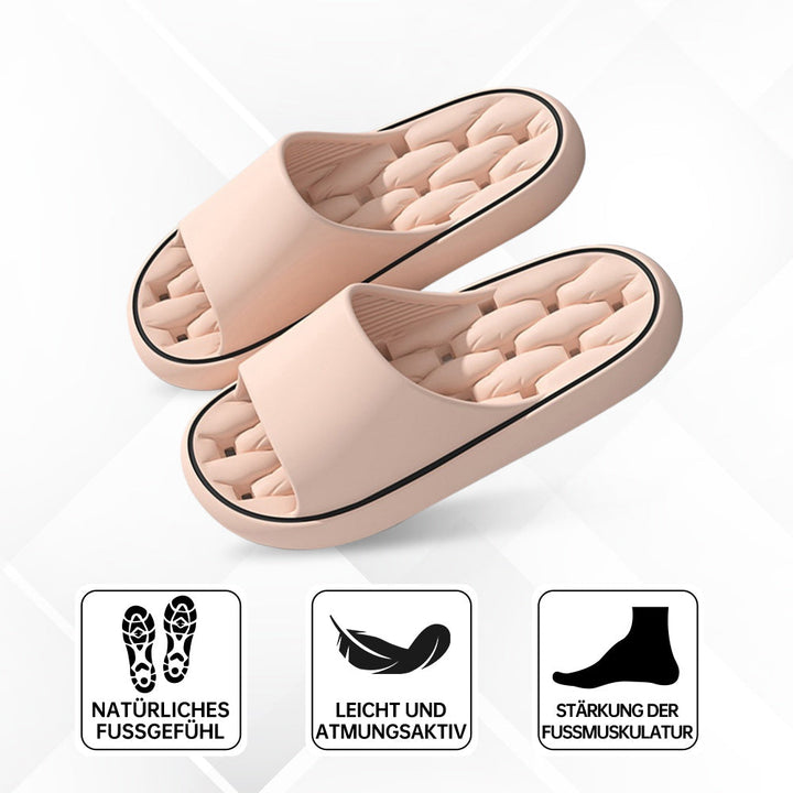 Unisex cloud-soft ergonomic slippers, ultimate comfort for indoor & outdoor wear.
