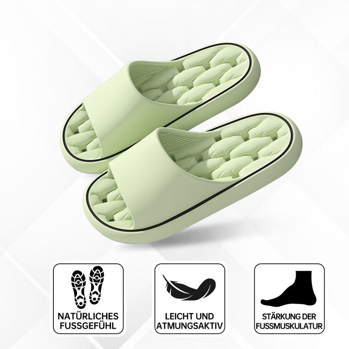 Plush cloud-soft unisex slippers, designed for maximum ergonomic comfort.