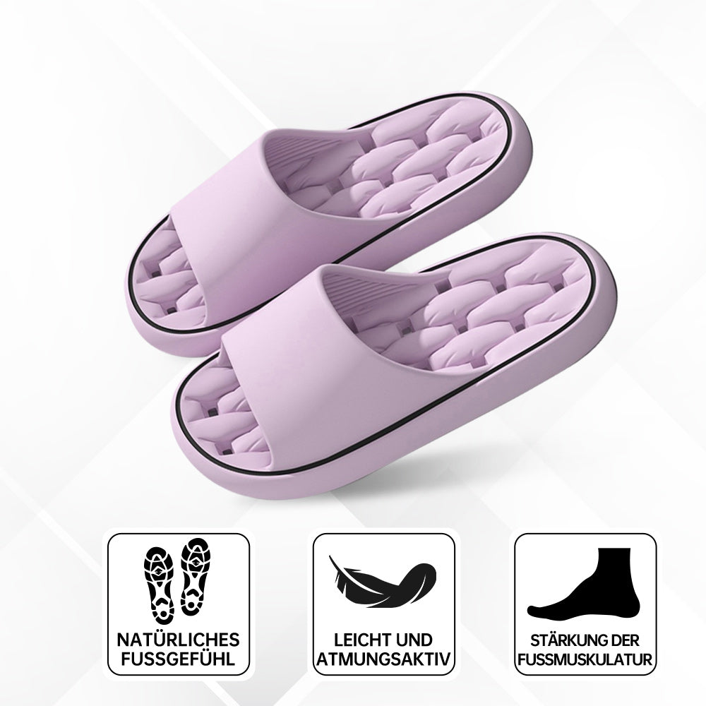 Modern ergonomic unisex slippers with a cloud-soft feel, perfect for active comfort.