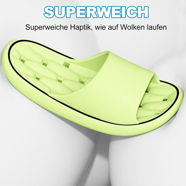 Comfortable unisex slippers with a soft, supportive ergonomic design.