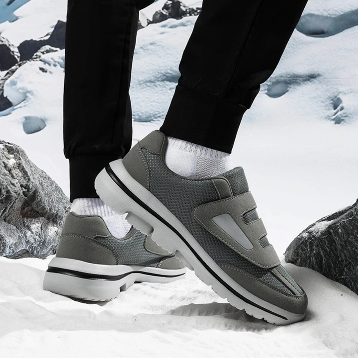 Adjustable unisex shoes for diabetes; provides comfort & support for everyday wear.