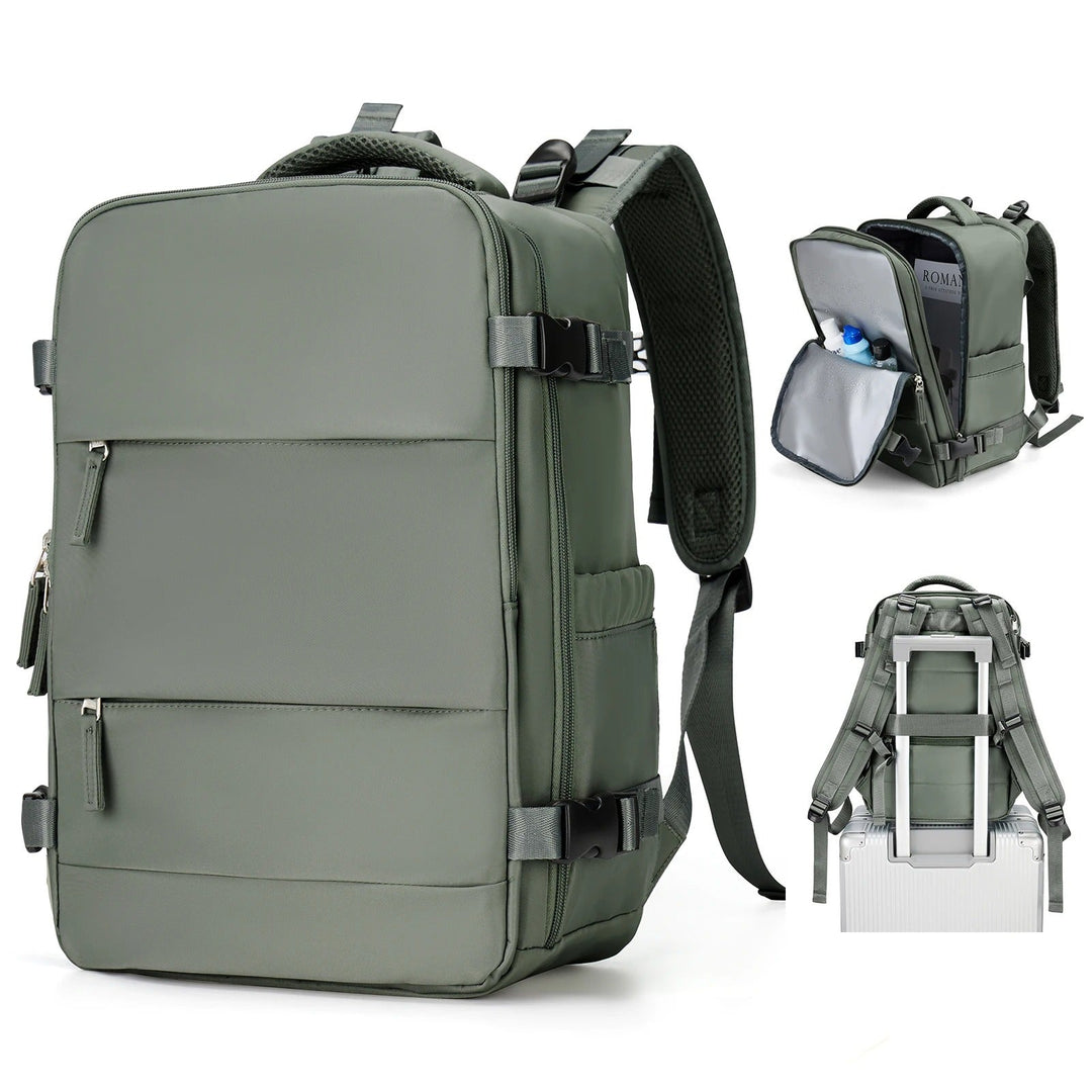 Durable polyester travel backpack, lightweight & compact. Perfect for weekend trips & daily use.