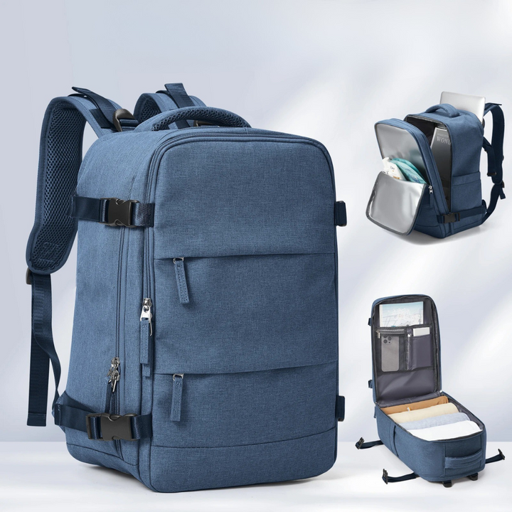 Versatile unisex daily & travel backpack. Great for school, work, or as a weekend bag. Durable polyester.