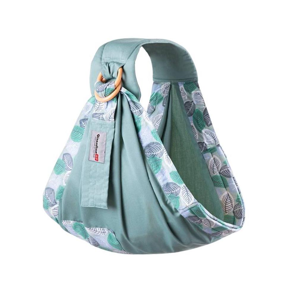 Unisex cotton baby wrap carrier, comfortable & hands-free for newborn bonding. Ideal for new moms & travel.