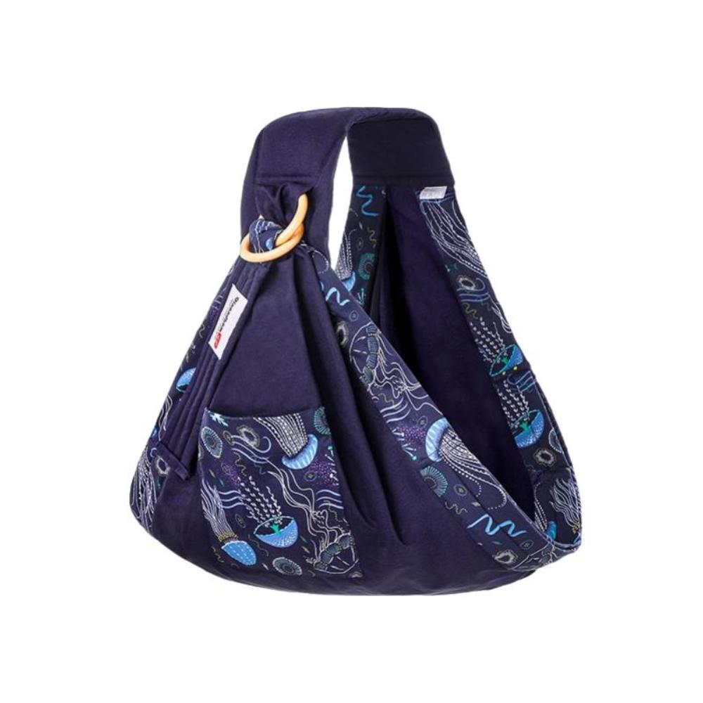 Breathable cotton baby wrap, perfect newborn carrier & versatile nursing cover for hands-free parenting.