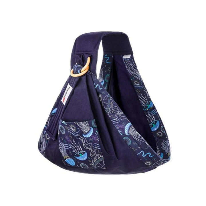 Breathable cotton baby wrap, perfect newborn carrier & versatile nursing cover for hands-free parenting.