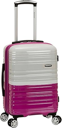 Cotton Candy hardside carry-on spinner. Unisex, lightweight, and expandable for versatile travel.