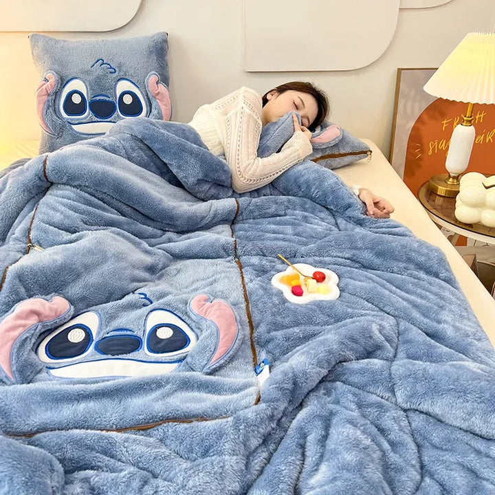 Plush blanket and cushion set, offering supreme comfort and style for any modern home decor.