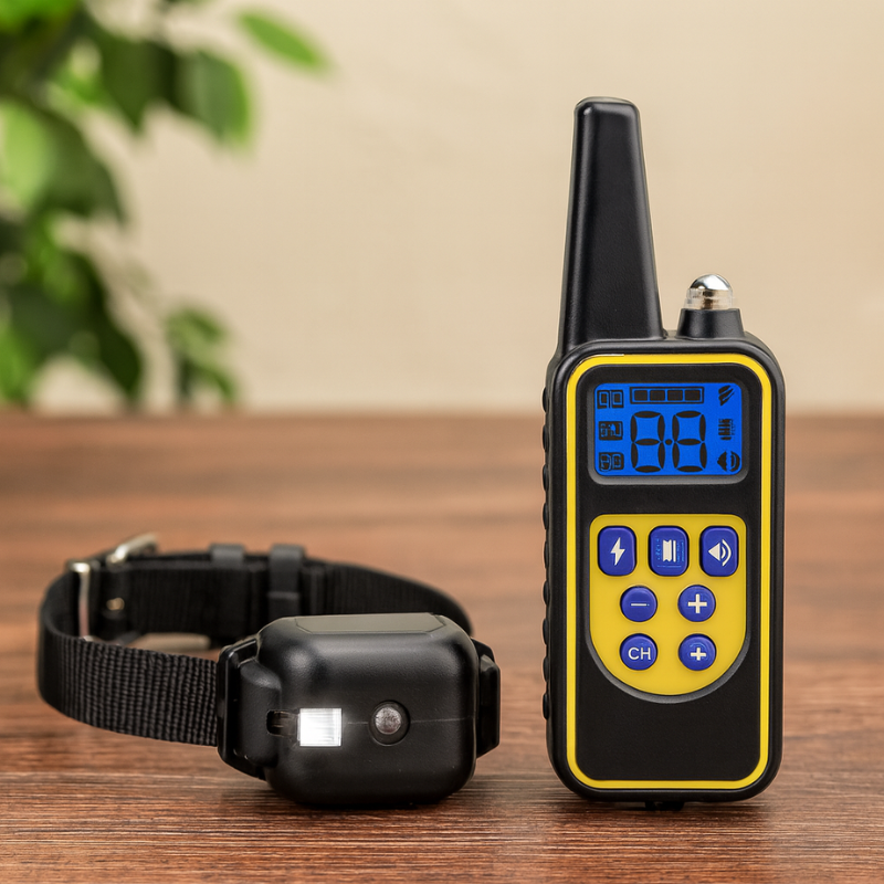 Unisex dog training collar for effective behavior correction & obedience. Waterproof remote canine e-collar for all dogs.