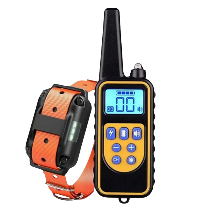 Durable unisex dog training collar, waterproof for outdoor adventures. Remote control aids gentle behavior correction & obedience.