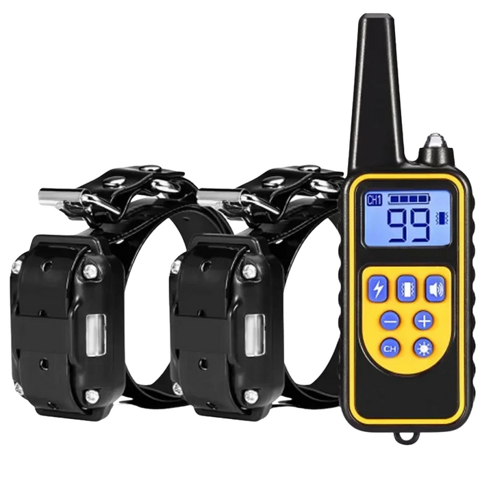 Effective dog training collar for behavior correction & obedience. Remote, waterproof, multi-dog support for pet training.