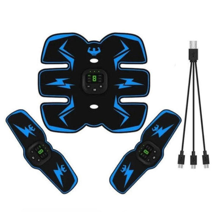 Unisex EMS muscle stimulator for strength training & toning, ideal for home workouts & recovery.