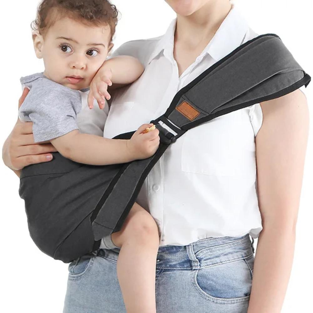 Versatile ergonomic baby carrier with integrated stool strap & hip seat. Perfect baby gear for hands-free carrying newborns & toddlers.