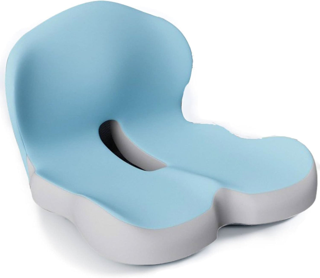 Memory foam car seat cushion. Provides ergonomic support for long drives and reduces fatigue.
