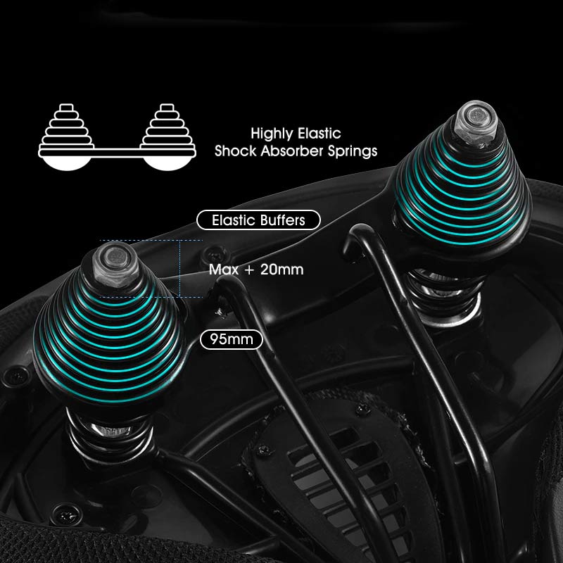 Wide comfort bike saddle, a unisex cycling accessory with extra padding for all types of bikes.