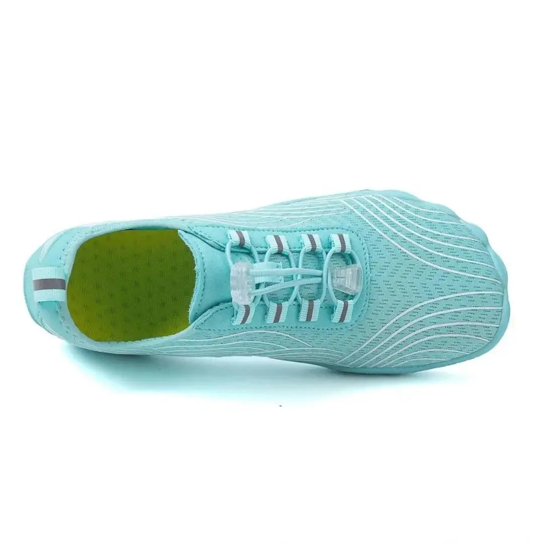 Casual lace-up barefoot shoes, unisex, offering everyday comfort & a flexible sole.