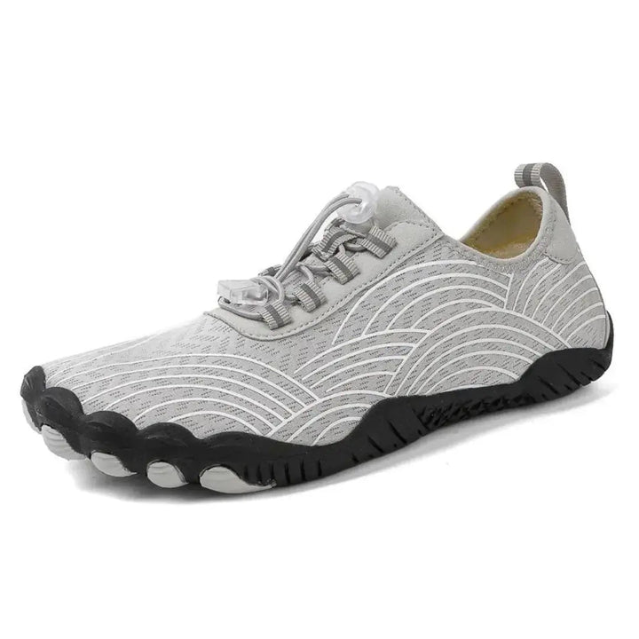 Barefoot shoes, unisex, with lace-up closure & flexible sole for natural movement.