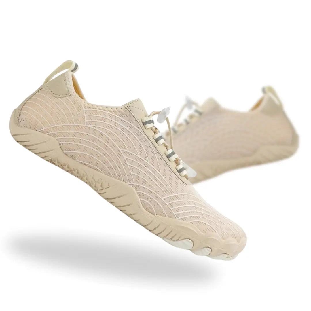 Everyday comfort: Lace-up barefoot shoes, unisex, with flexible sole & minimalist design.