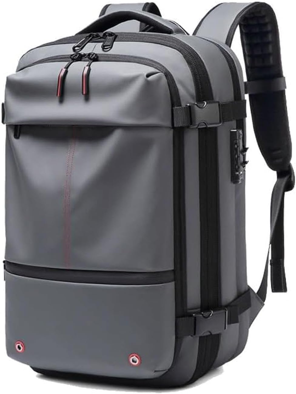 Versatile unisex travel backpack, expandable, anti-theft, wet compartment. Ideal compression bag for trips.