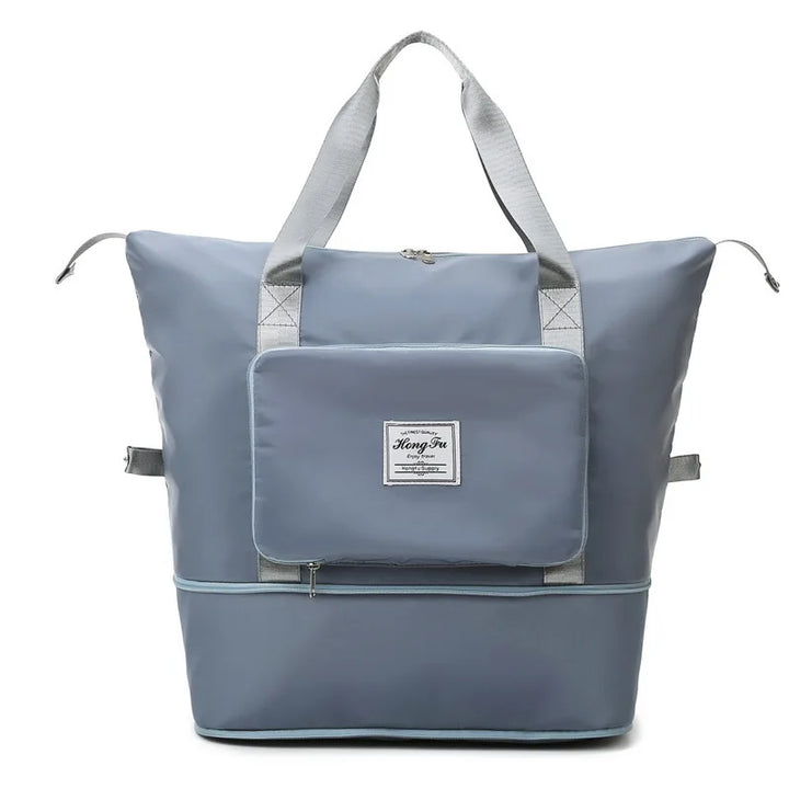 Unisex foldable travel bag for easy, organized trips. Compact, lightweight carry-on luggage.