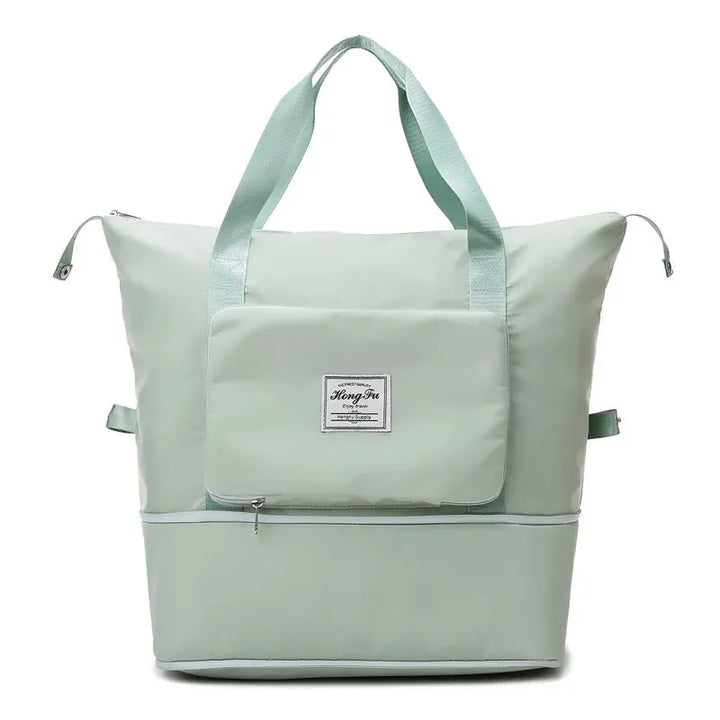 Unisex FlexCarry foldable luggage. Compact duffel bag for organized, stress-free travel.