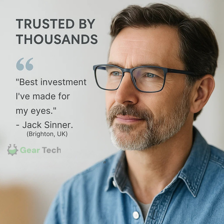 Unisex German Progressive Multifocal Glasses, sleek design with scratch-resistant lenses, perfect for varied visual tasks.