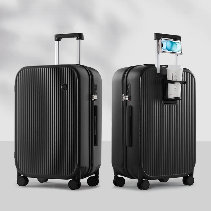Vacation hardshell luggage: a lightweight travel bag with spinner wheels for effortless mobility.