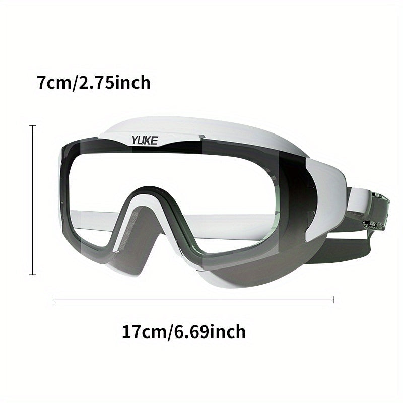 Adults' swim goggles in action: anti-fog, waterproof, & clear vision for uninterrupted underwater views.