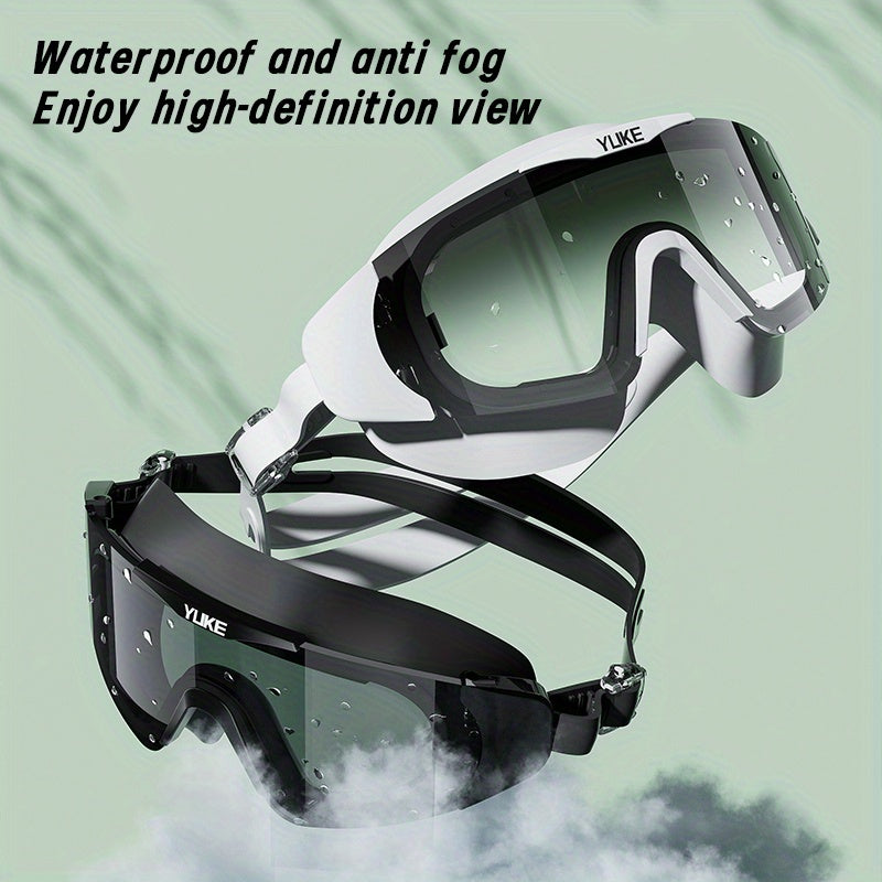 HD clear vision swimming goggles, unisex, anti-fog, waterproof, ideal for pool, lake, or ocean swimming.