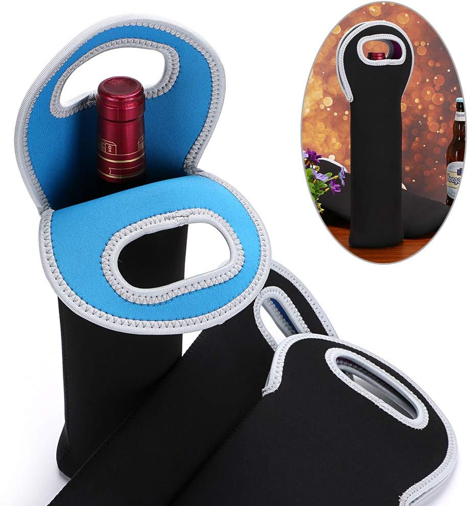 Travel-friendly insulated dual wine bottle bag, great for outdoor adventures.