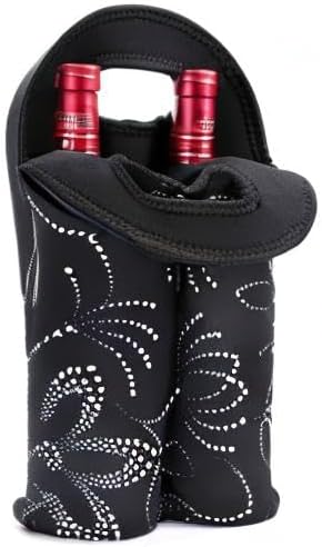 Dual bottle wine carrier with insulation, essential for picnics and outings.