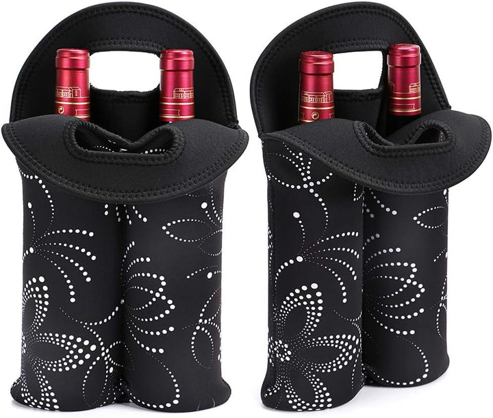 Insulated dual bottle wine bag, a robust picnic and travel companion.