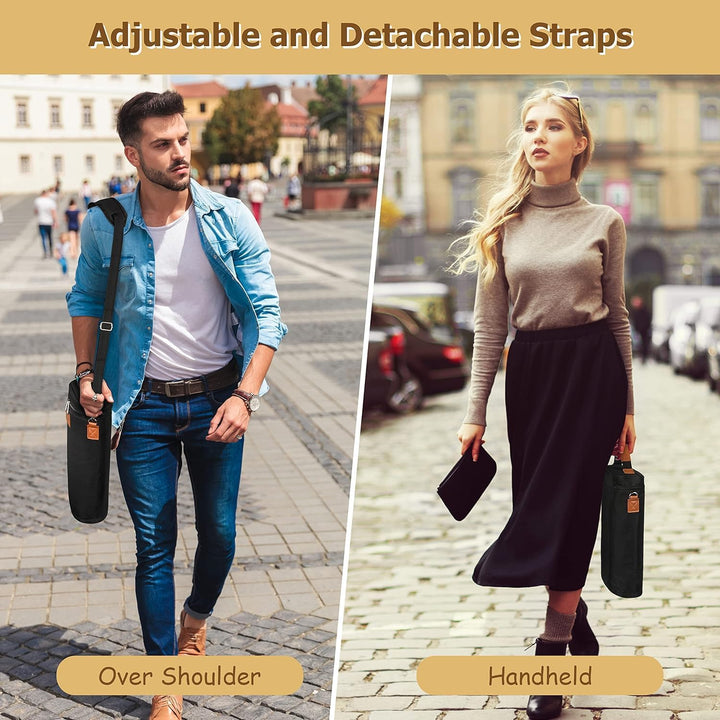 Practical insulated wine cooler bag, ideal for picnics, beach trips, or any outdoor gathering with two bottles.