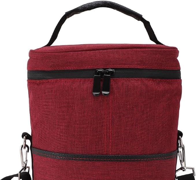 Convenient insulated two-bottle wine tote with sturdy handles. Keep your favorite wines chilled on the go.