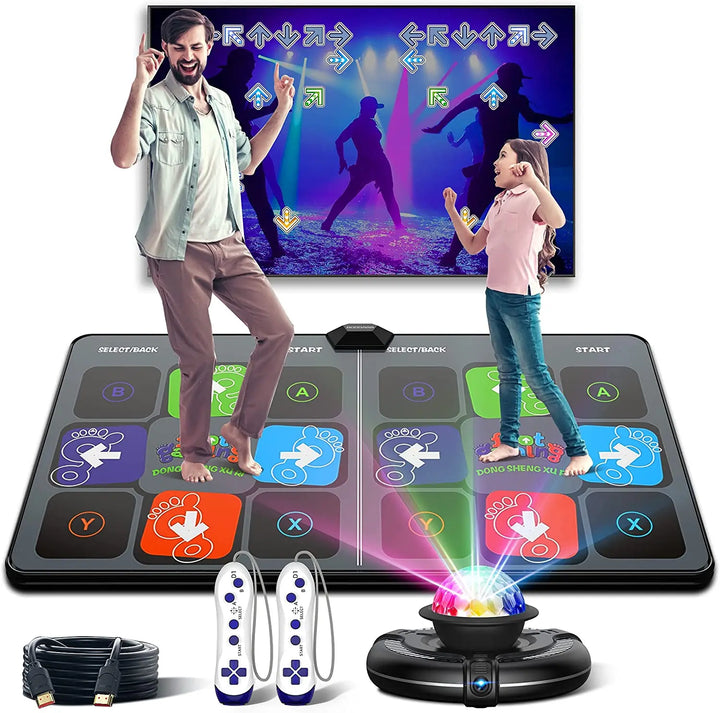 Unisex Interactive Dance Mat: Family fitness & fun game for active play and coordination.