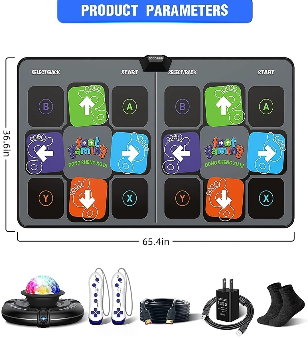 Family enjoying DanceMaster interactive dance mat; home entertainment for all ages.