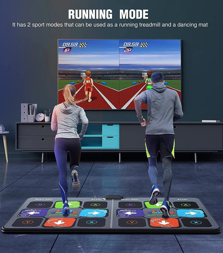 DanceMaster interactive dance mat, unboxed & ready for family fitness, fun games & active play.