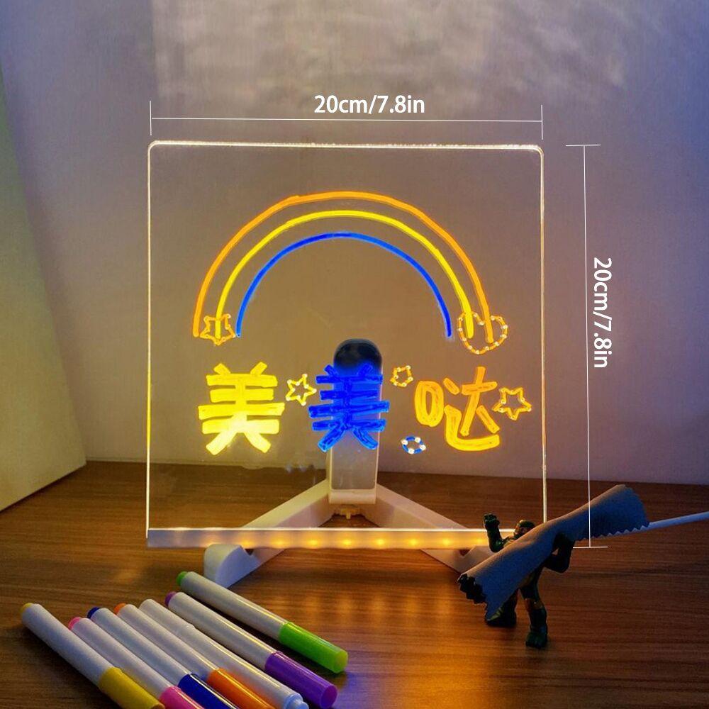 Creative LED drawing pad & message board with a gentle night light, inspiring art & fun memos for all ages.